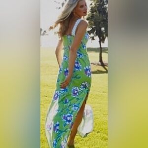 Lilly Pulitzer Harwin Tossed Floral Maxi Dres - Size XS BNWT